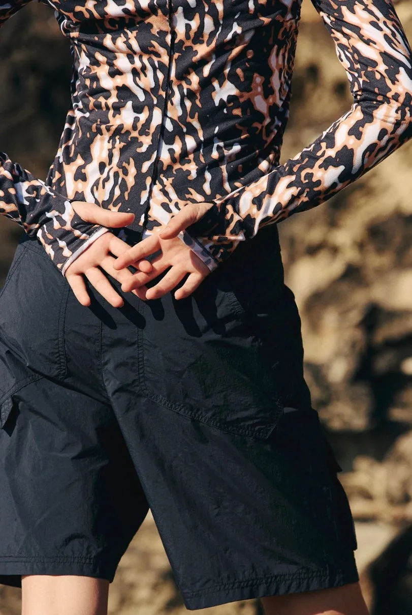 Free People Right On Run Printed Long Sleeve Layer