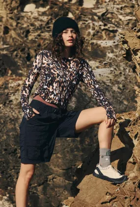 Free People Right On Run Printed Long Sleeve Layer