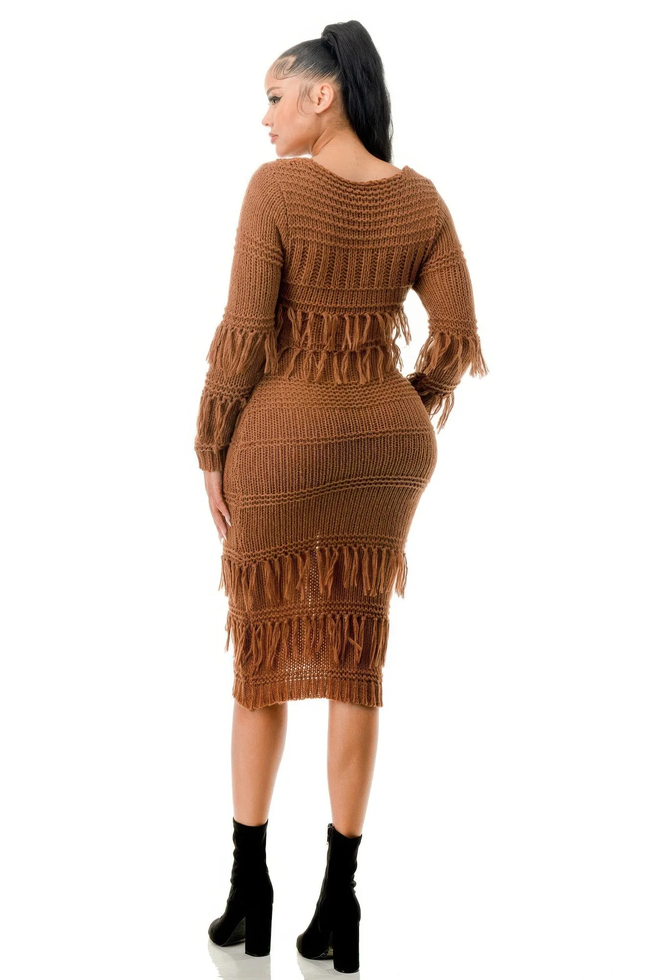 Fringe Luxe Knit Dress