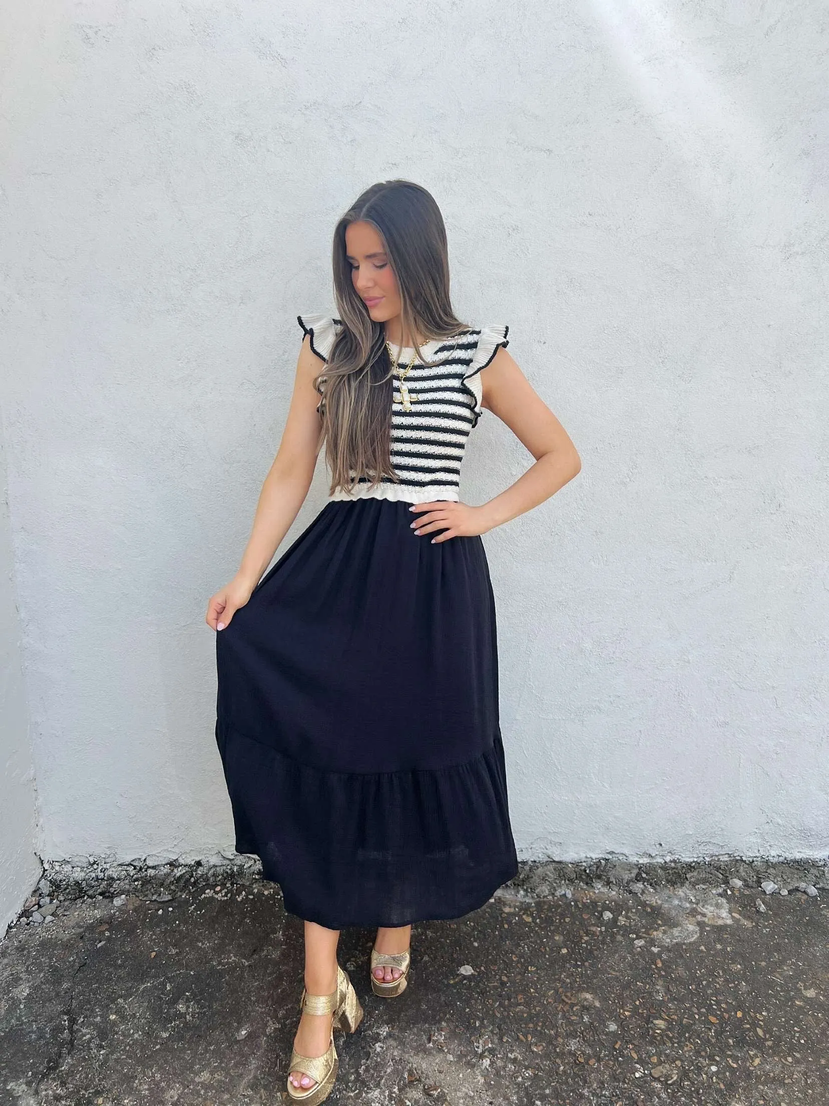 gabby midi - black
