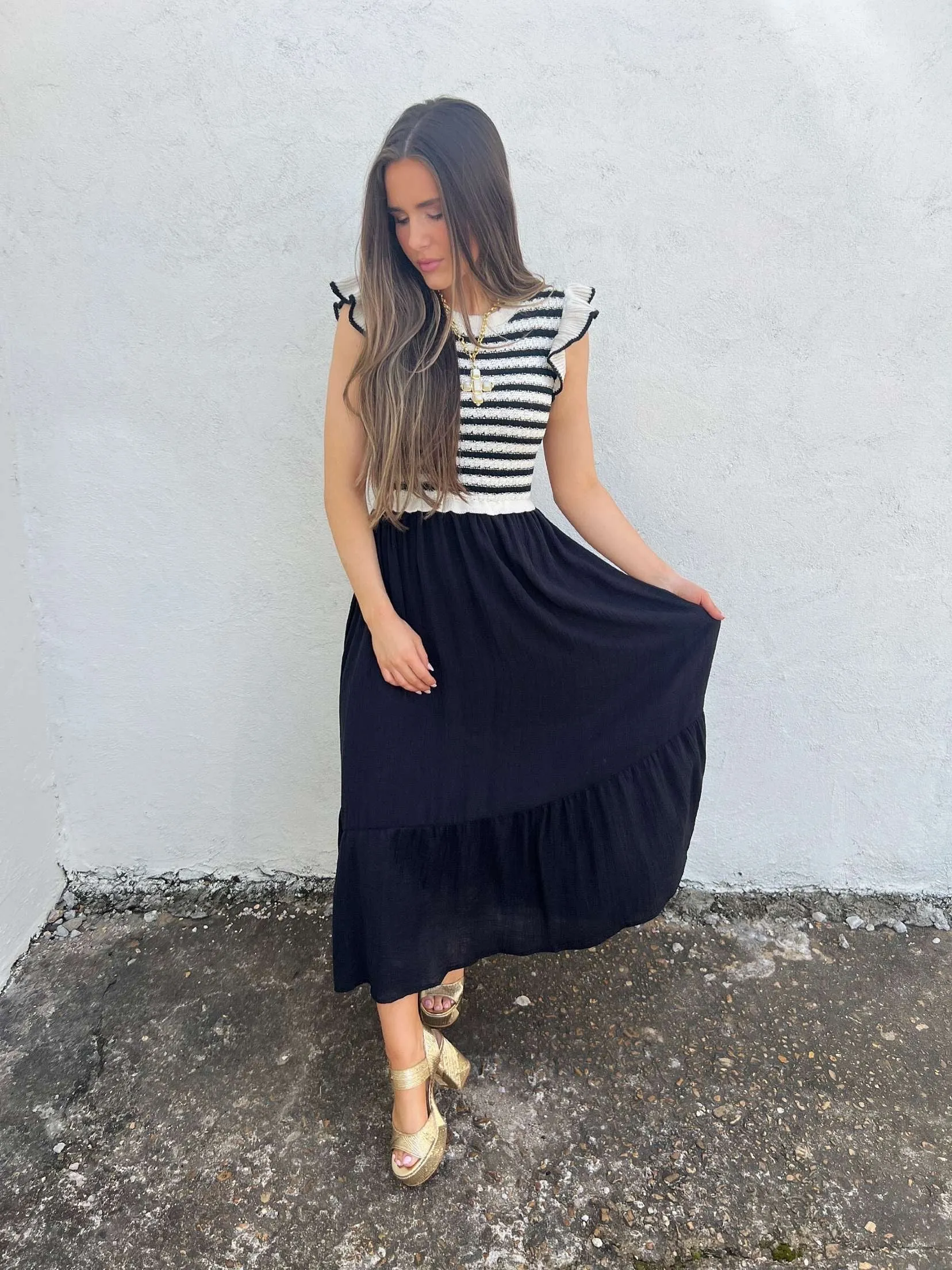 gabby midi - black