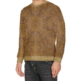 Giraffe Pleather Velour Sweater
