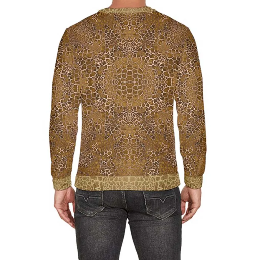 Giraffe Pleather Velour Sweater