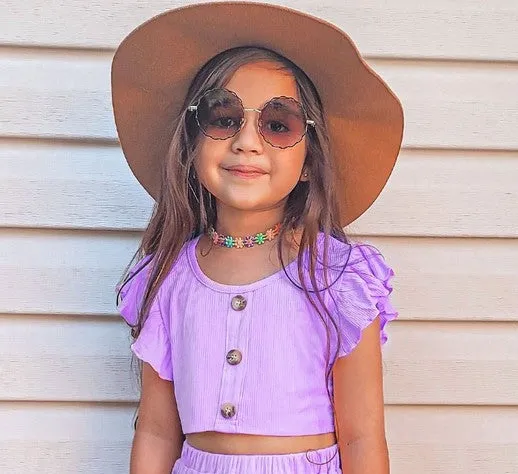 GIRLS Just Peachy Top in Lavender