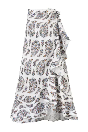 Golestan Ruffle Skirt - Paisley