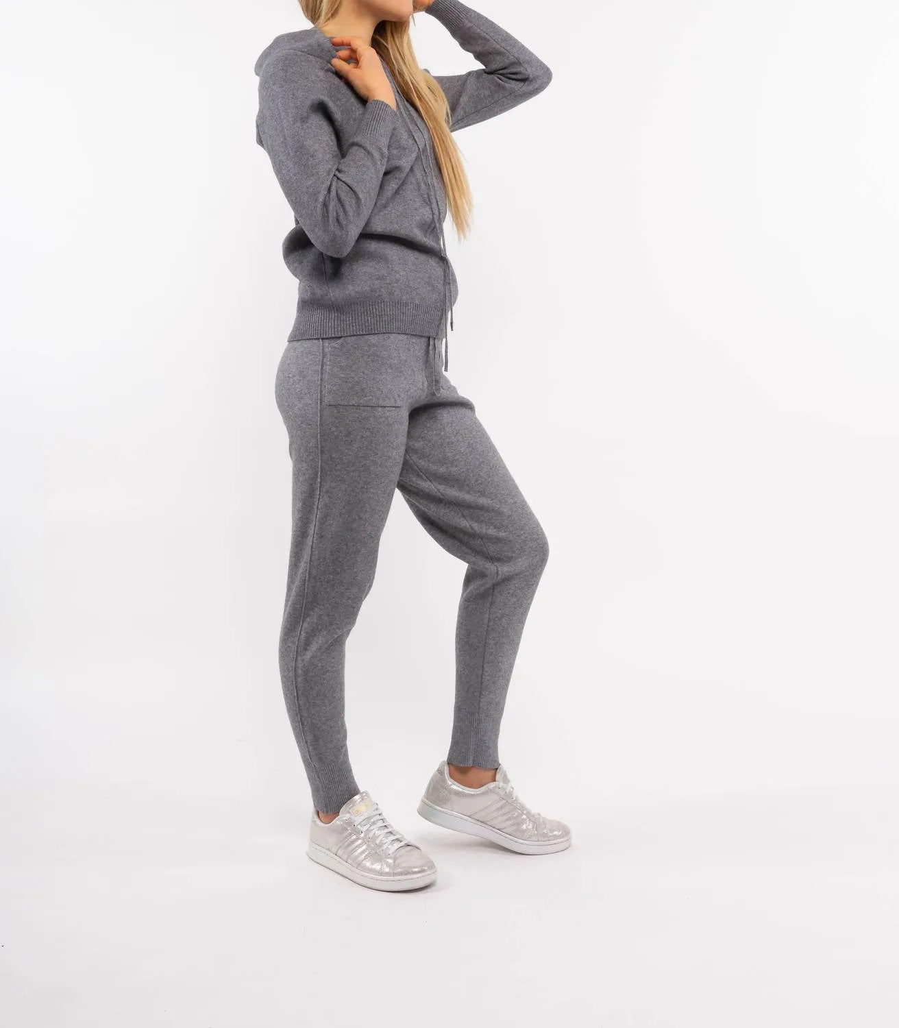 Gray Jogger Pant Knit