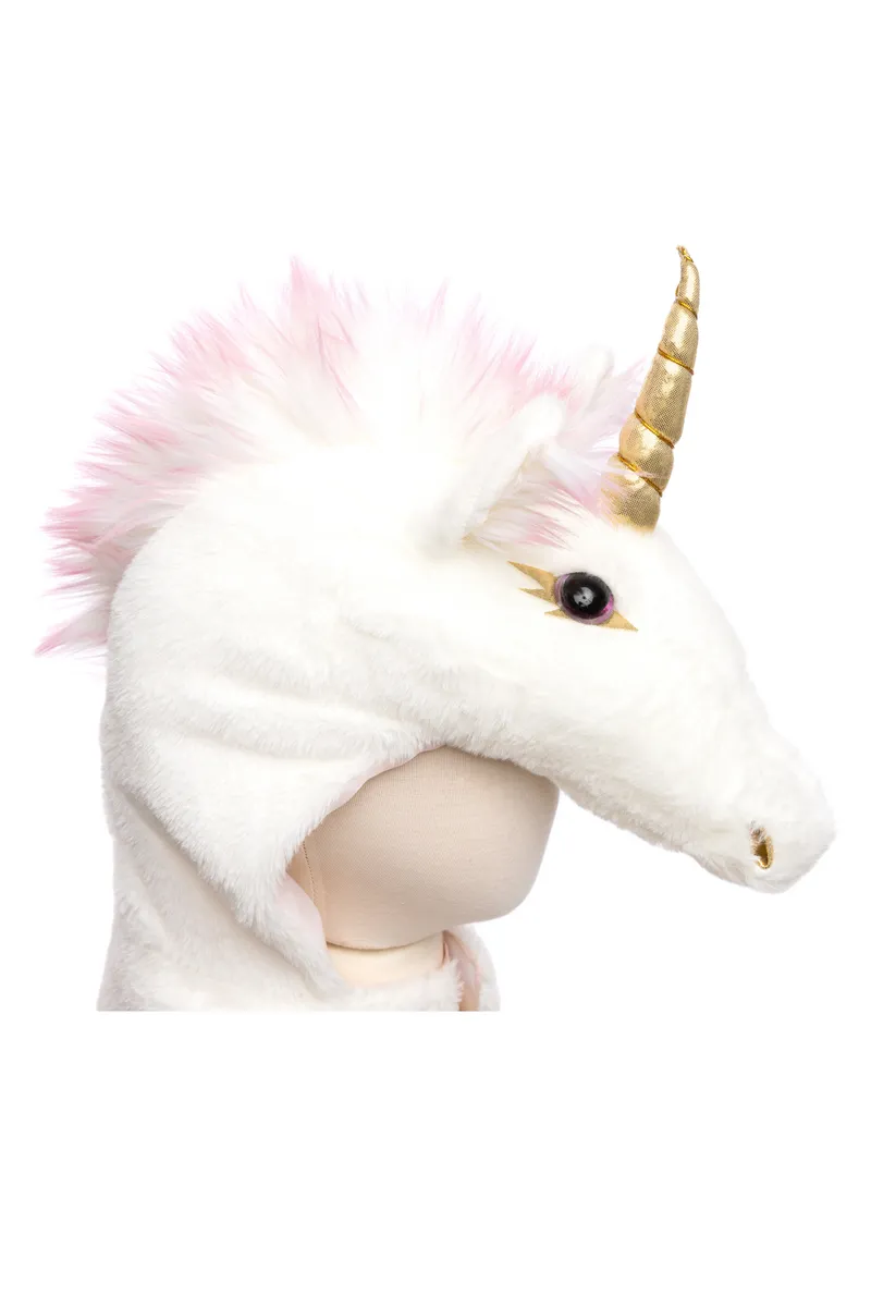 Great Pretenders Unicorn Cuddle Cape, White, Size 2-3