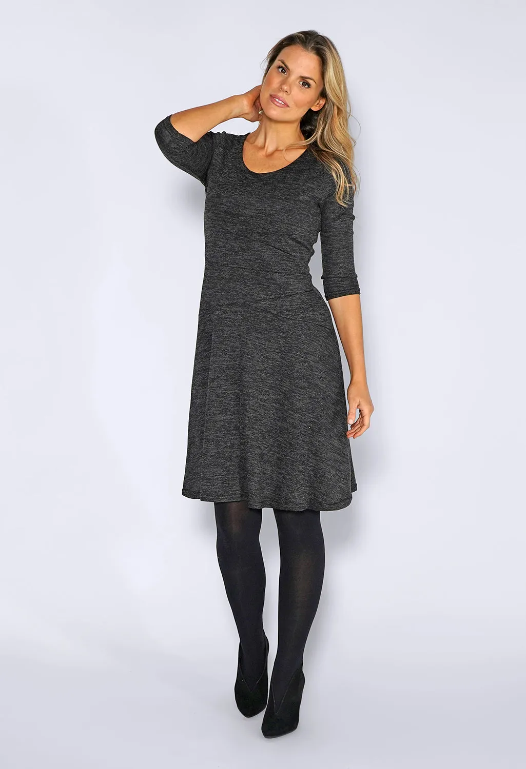Grey Knit Dress