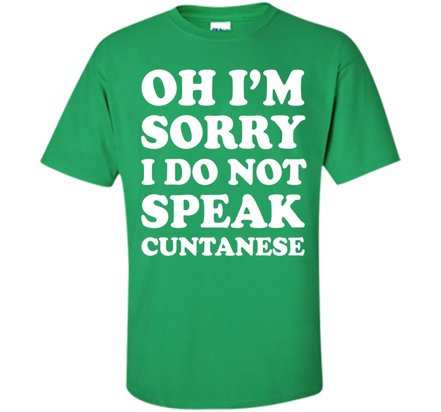 I'm Sorry I Don't Speak Cuntanese Crude Funny T-shirt T-Shirt