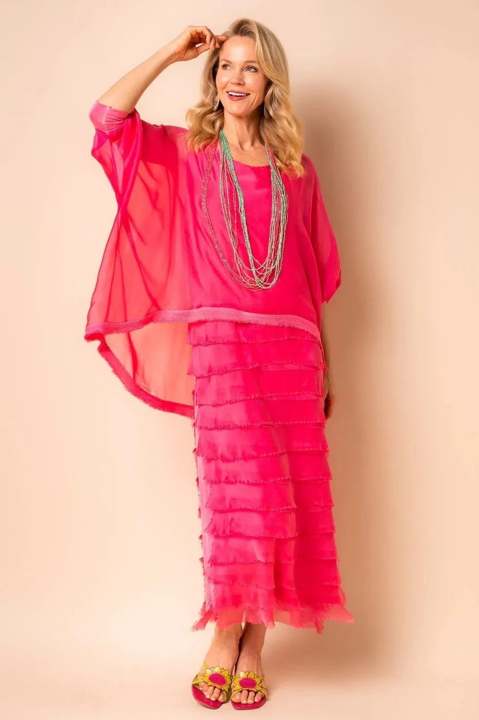 Imagine Fashion - 10IM3862RS Candie Silk Dress