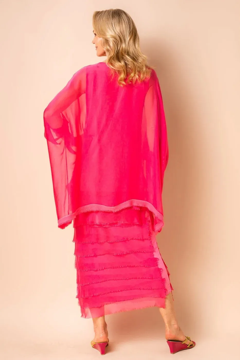 Imagine Fashion - 10IM3862RS Candie Silk Dress