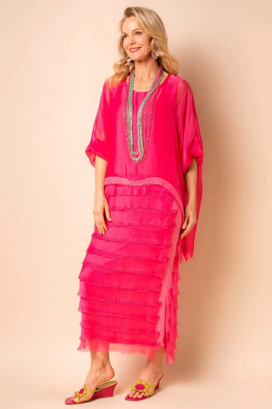 Imagine Fashion - 10IM3862RS Candie Silk Dress
