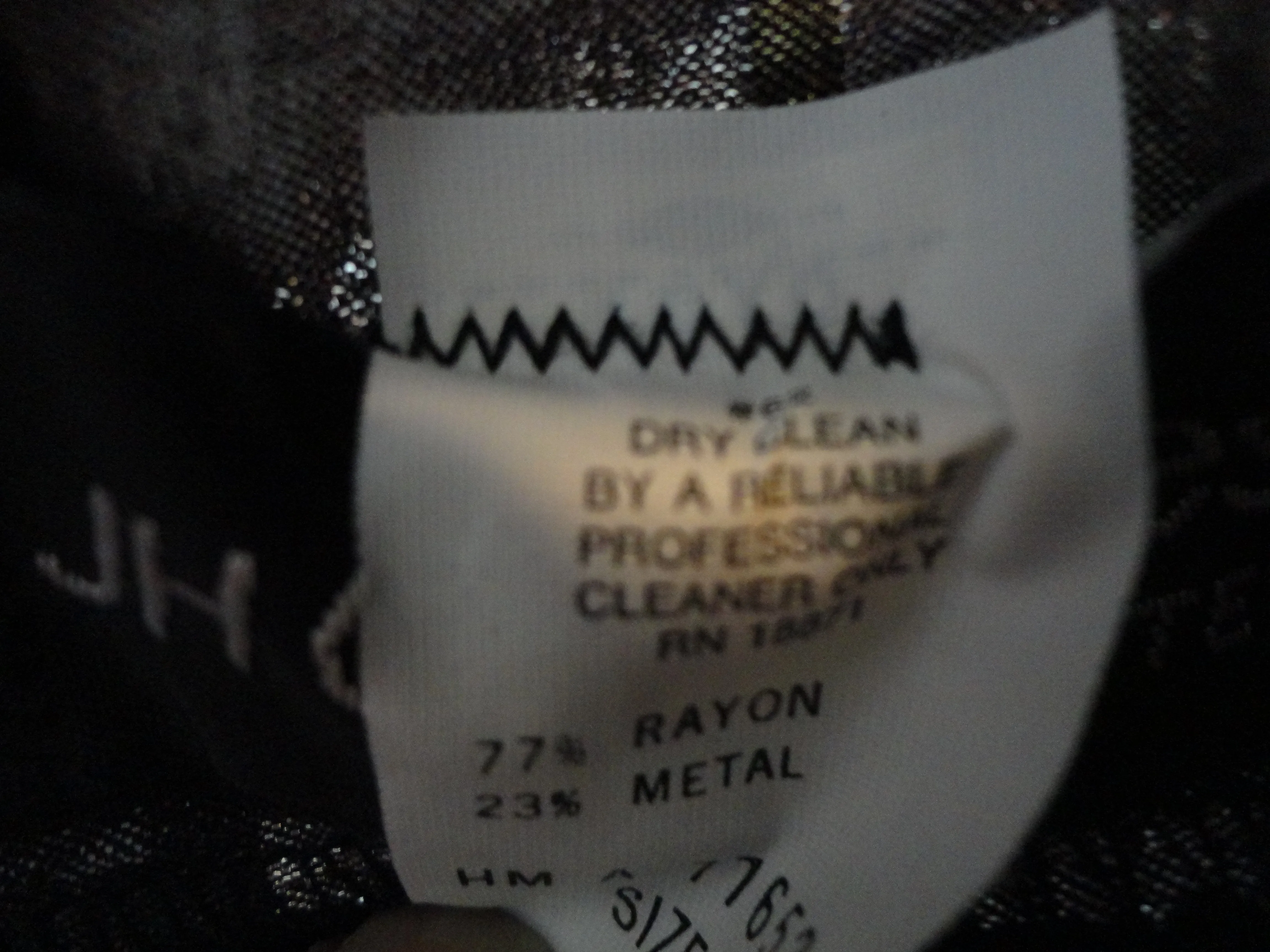 JH Collectibles Petites Skirt Metallic Silver, Black Sz 8 SKU 000013