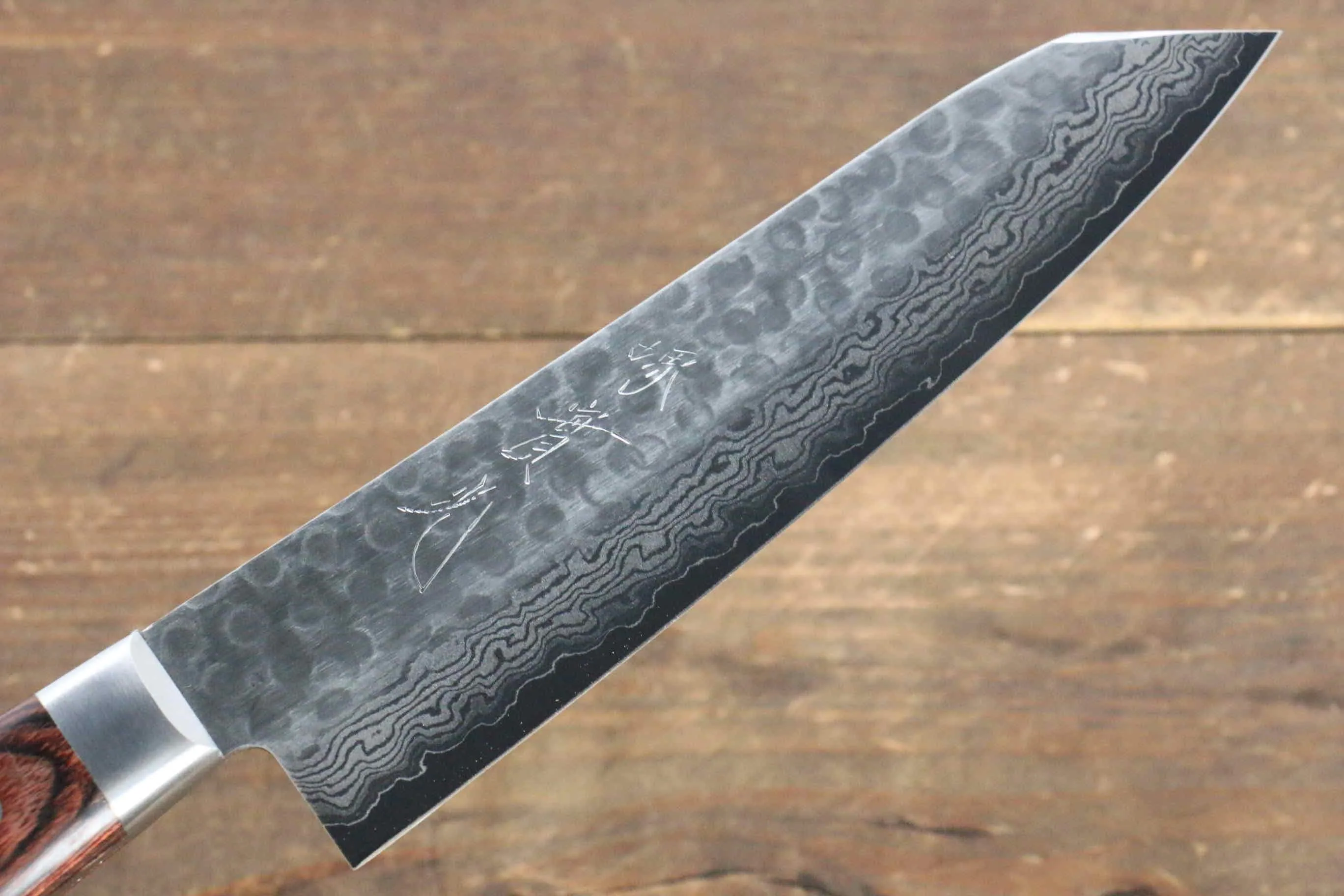 Jikko VG10 17 Layer Kiritsuke Gyuto  170mm Mahogany Handle