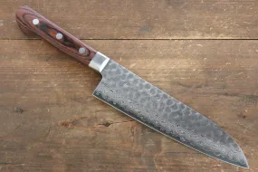 Jikko VG10 17 Layer Santoku  180mm Mahogany Handle