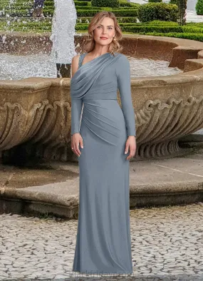 Kamora Sheath Lace Luxe Knit Floor-Length Dress BF2P0022691