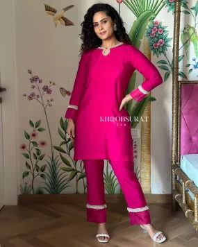 Kareena Beauty Pink Kurta Set