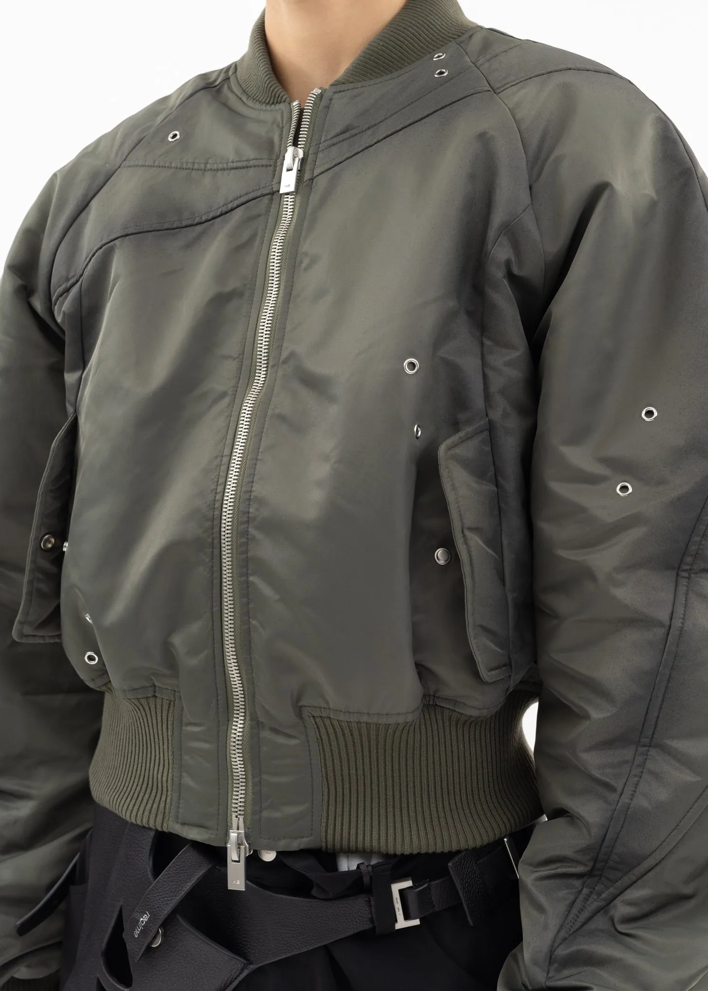 KHAKI TRANQUIL BOMBER JACKET