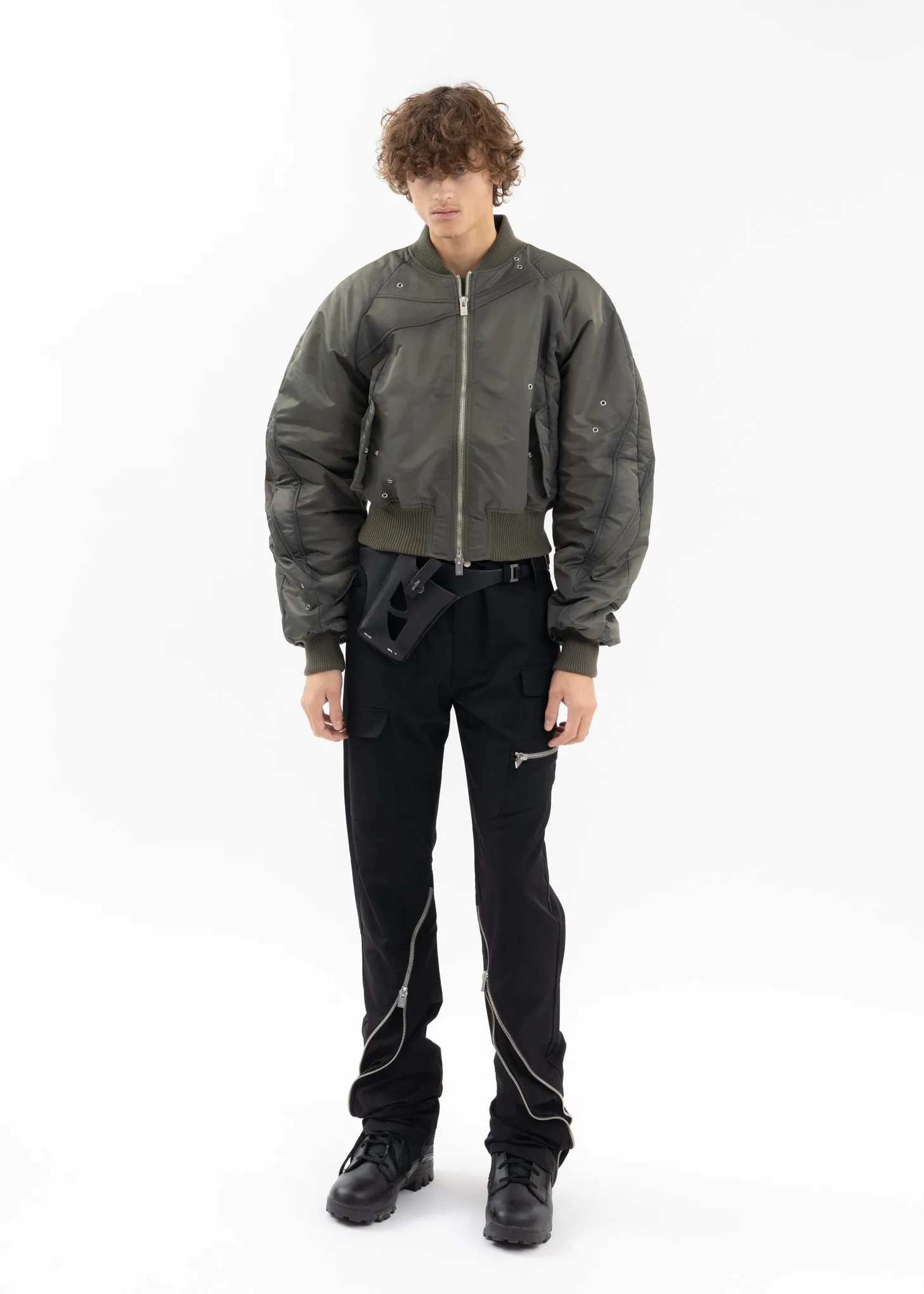 KHAKI TRANQUIL BOMBER JACKET
