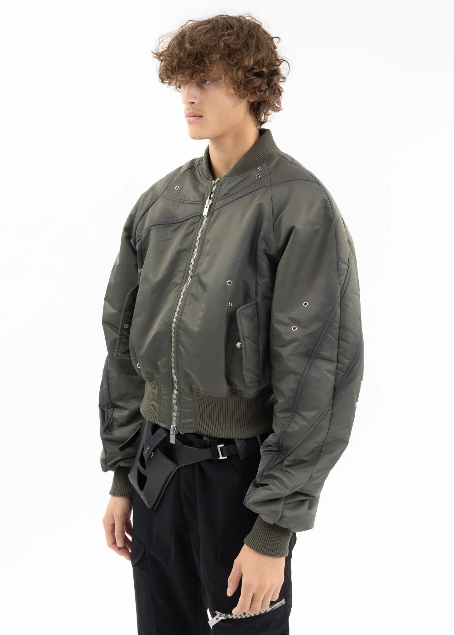 KHAKI TRANQUIL BOMBER JACKET