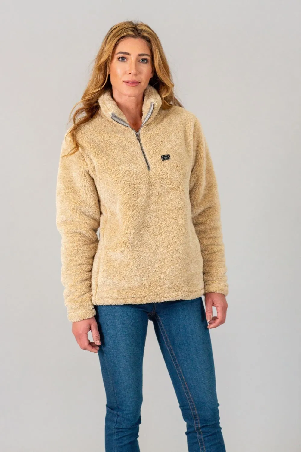 'Kimes Ranch' Women's Bourbon Sweater Fleece - Oatmeal