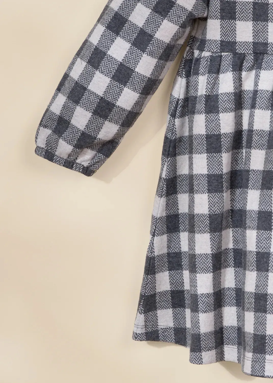 Knit Plaid Dress