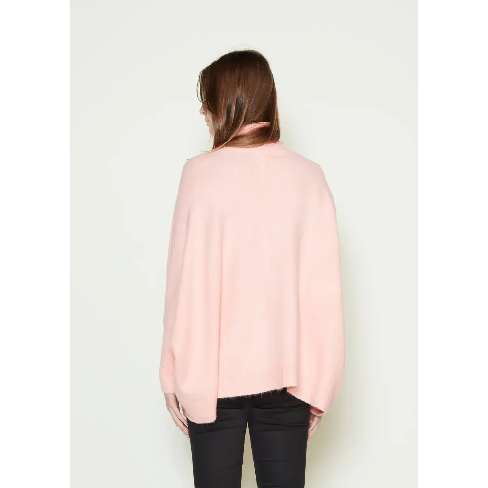 Look By M Basic Cape Pink Cardigan (Women's)