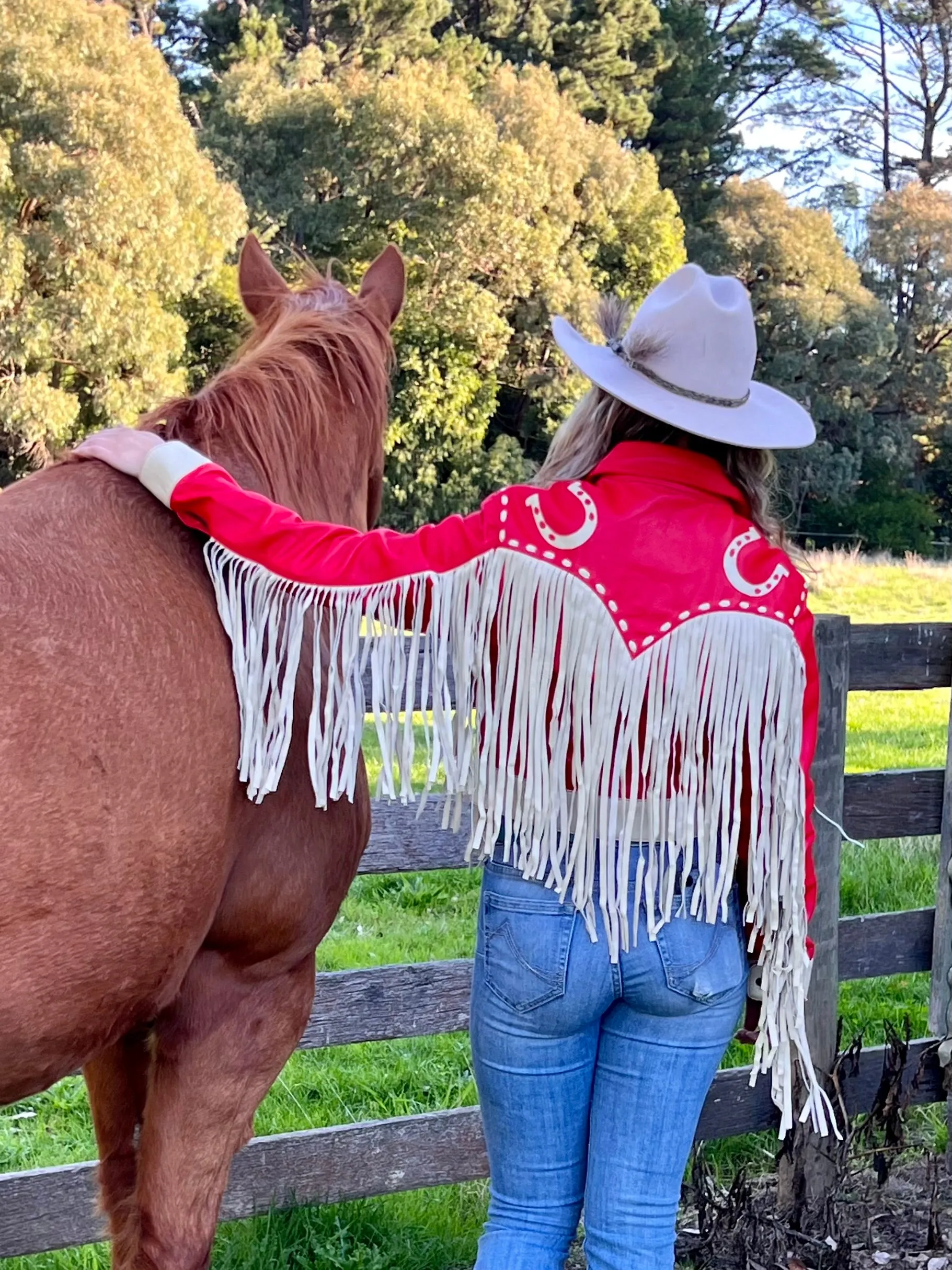Lucky Fringe Cowgirl Leather Jacket