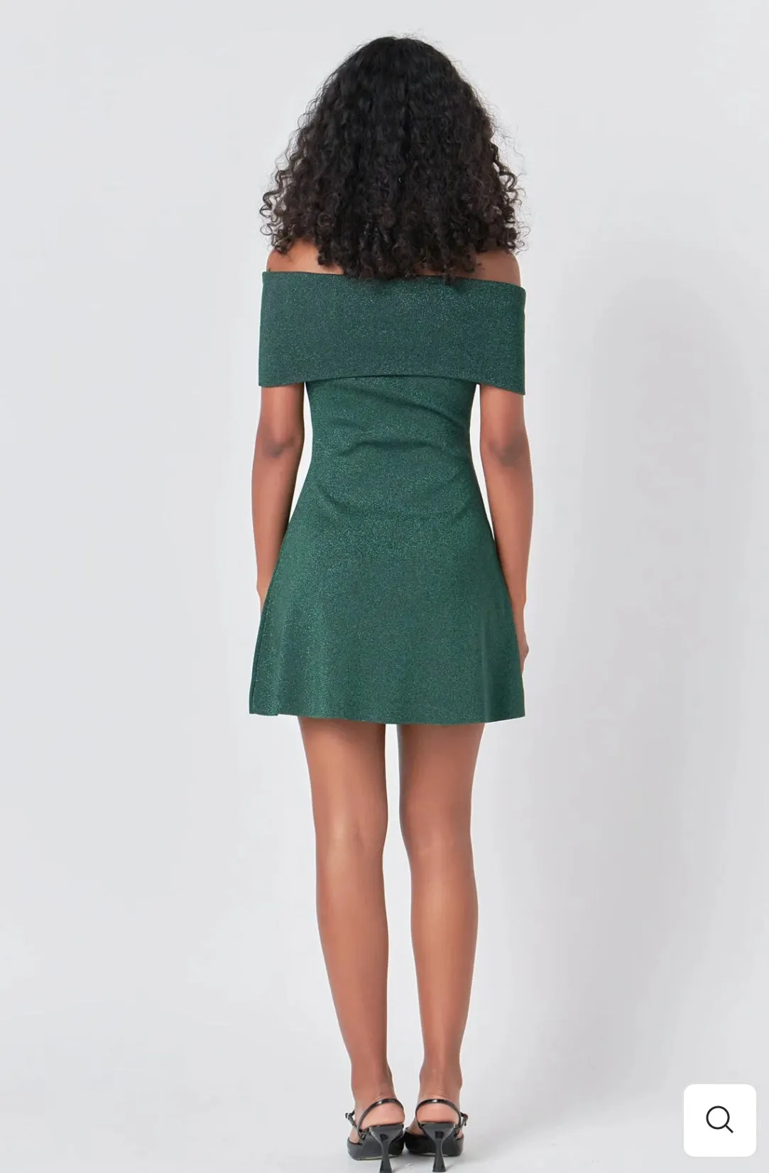 Lurex Knit Mini Dress