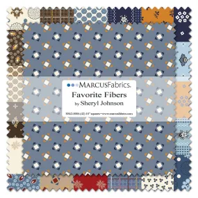 MARCUS FABRICS - FAVORITE FIBERS BY SHERYL JOHNSON LAYER CAKE (42 10X10 SQUARES)