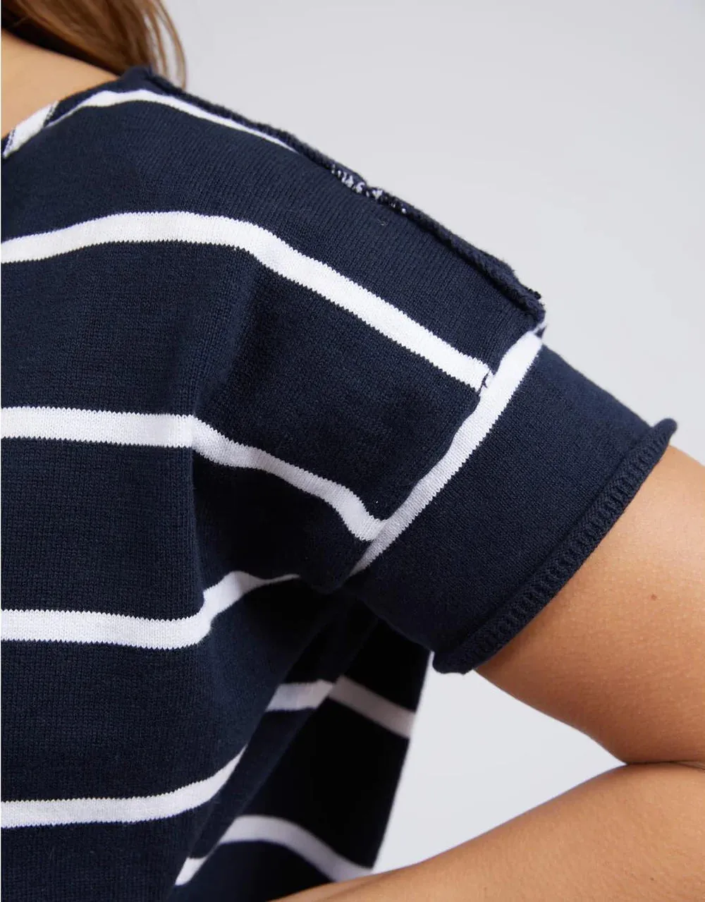 Margot Stripe Knit Dress - Navy & White Stripe