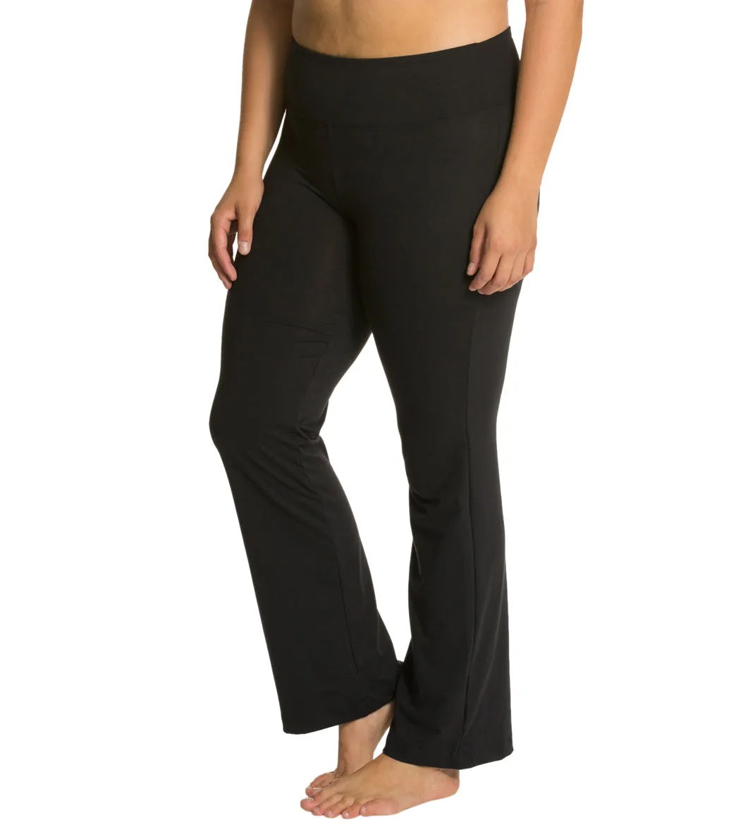 Marika Plus Size Flat Waist Yoga Pants