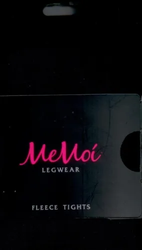 Memoi Fleece Opaque Tights 90 Black ~3
