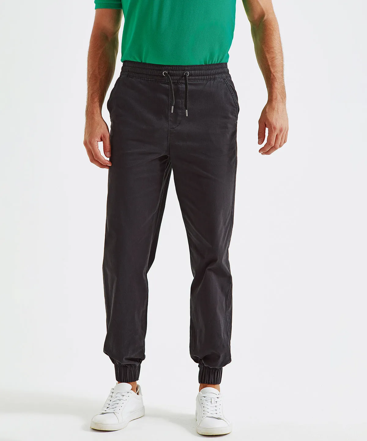 Mens twill jogger | Camel