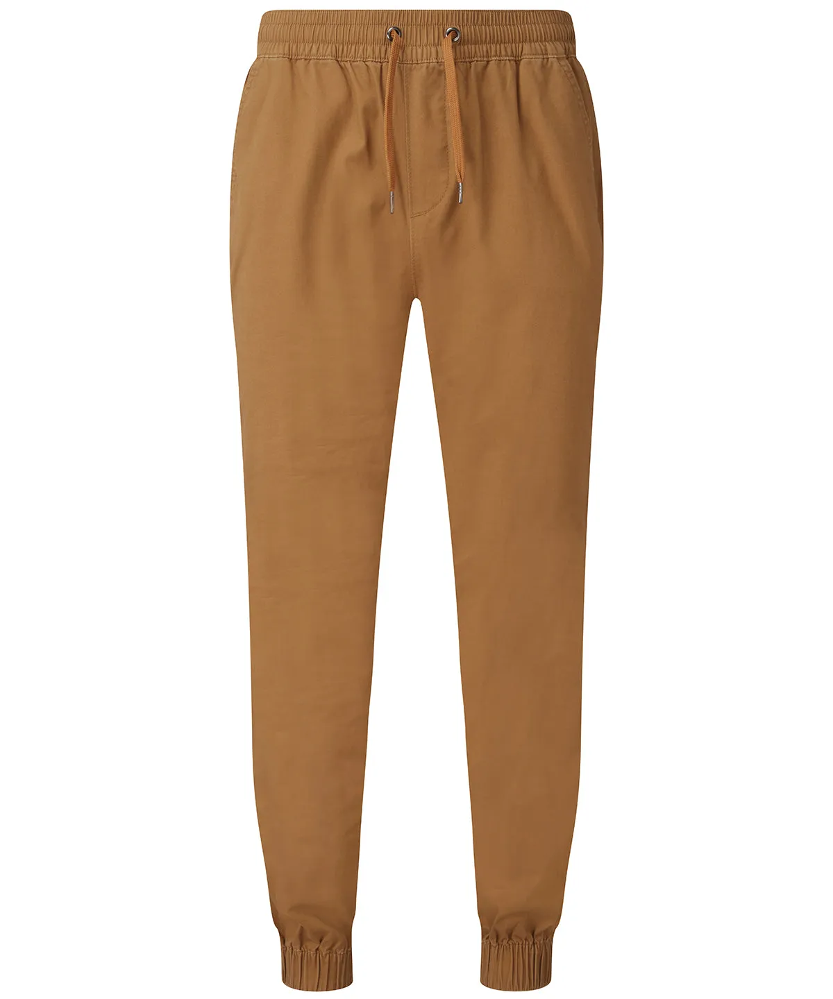 Mens twill jogger | Camel