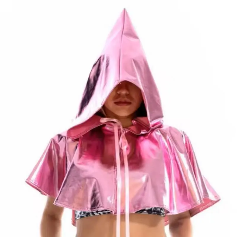 Metallic Hood Cape