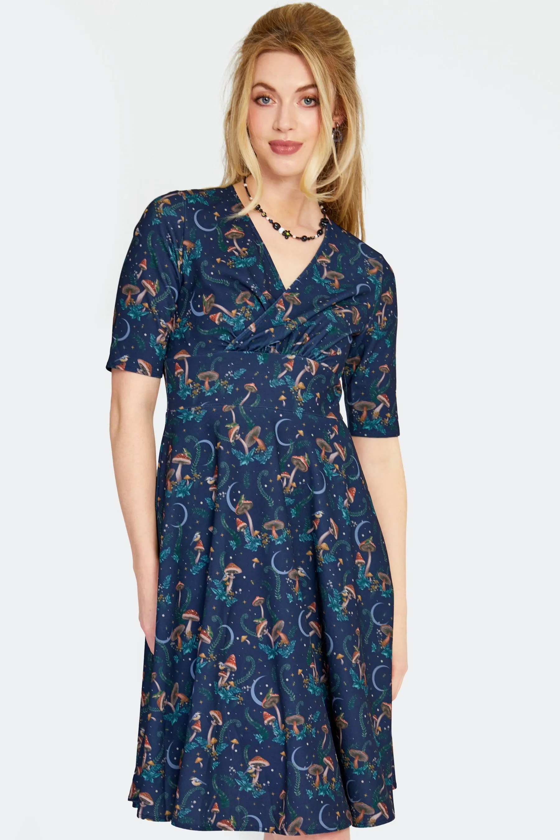 Midnight Mushroom Dress by Voodoo Vixen