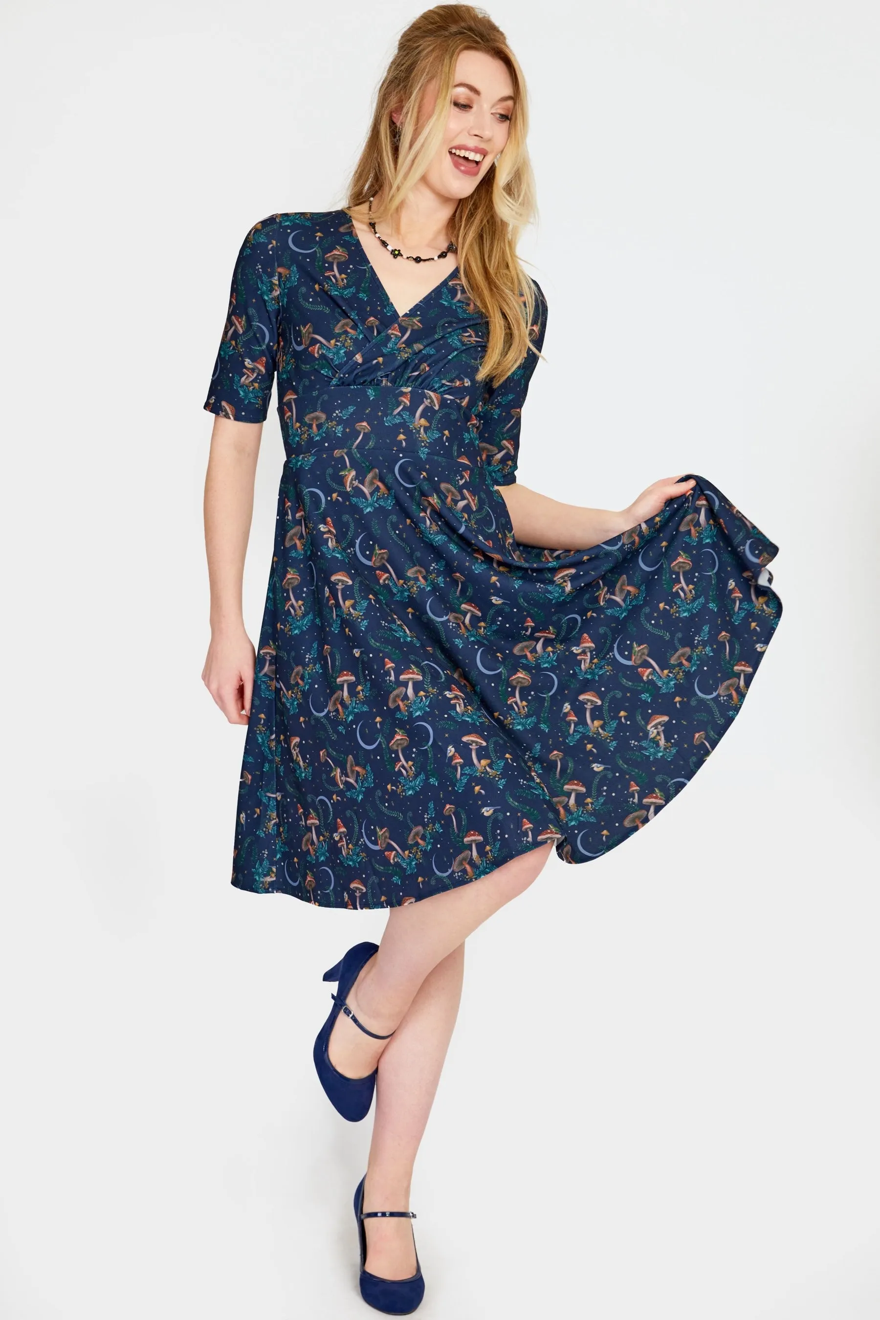 Midnight Mushroom Dress by Voodoo Vixen