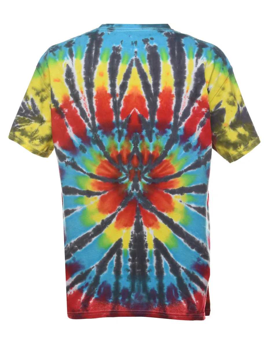 Multi-colour Tie Dye T-shirt - L