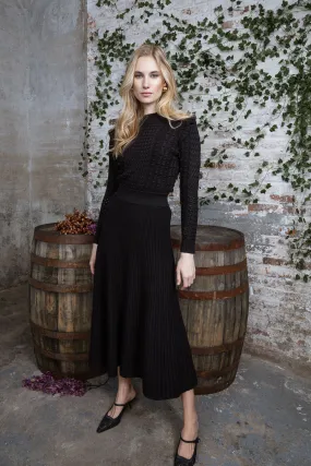 MUN-MNA4230 BLACK KNIT DRESS