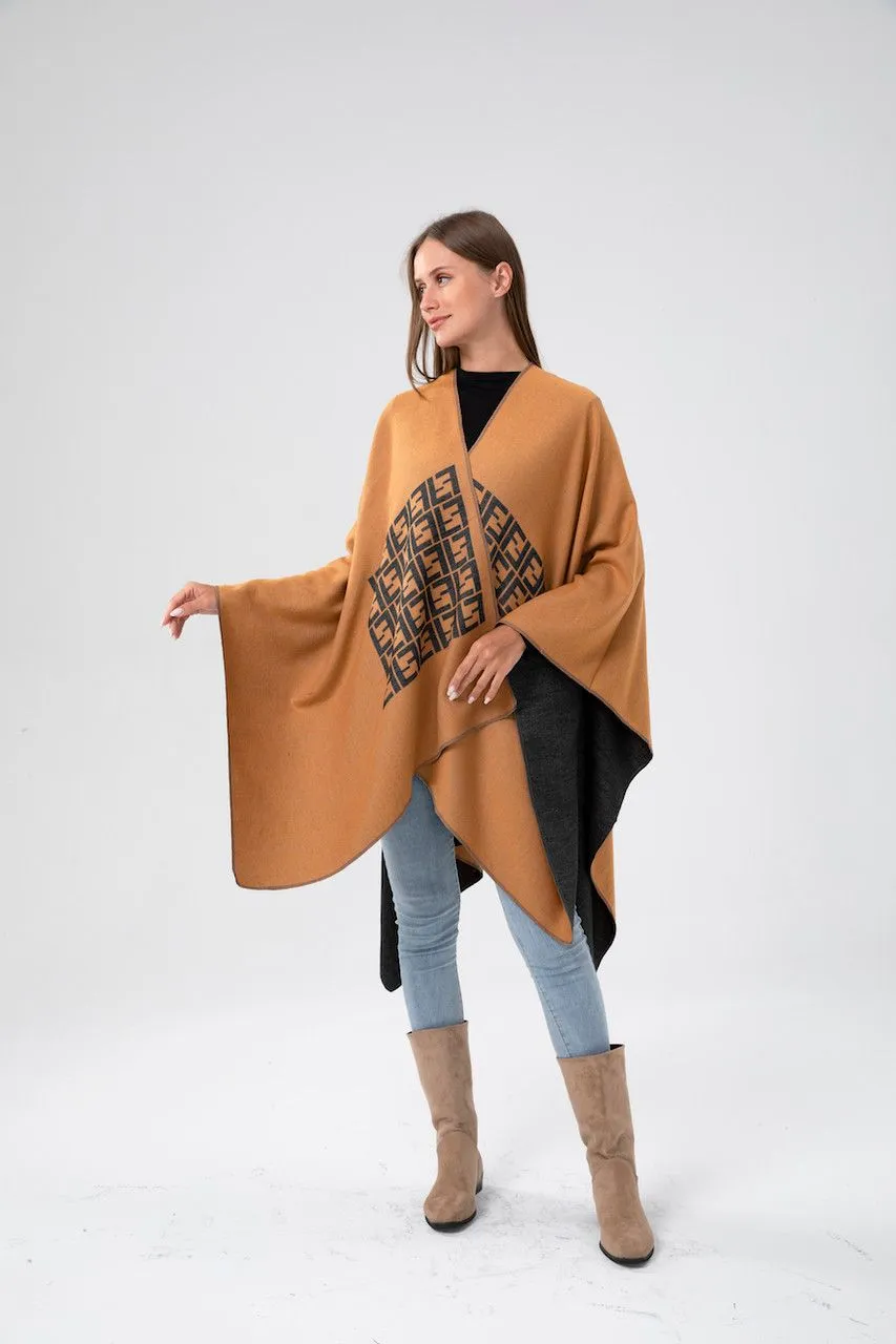Mustard Reversible Cape