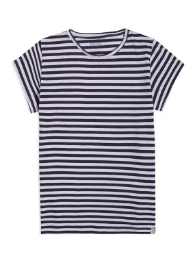 Navy Striped Short-Sleeve
