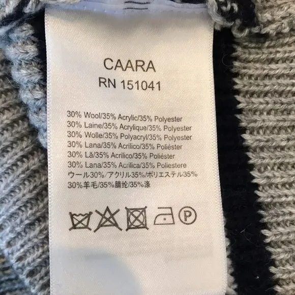 *NEW* CAARA Striped Long Sleeve Soft Wool Sweater Dress Size XL
