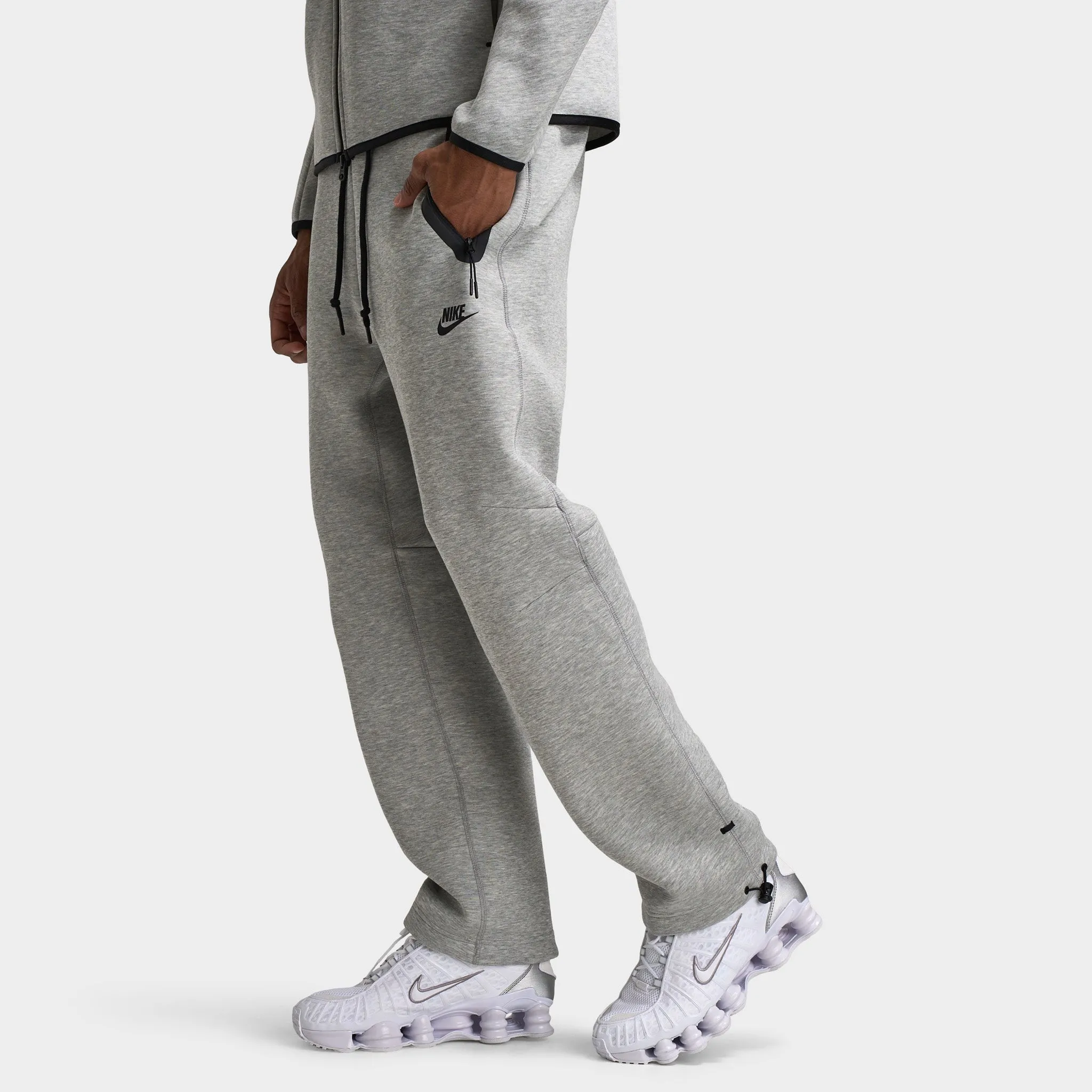 Nike Tech Fleece Open Hem Joggers Dark Heather Grey / Black