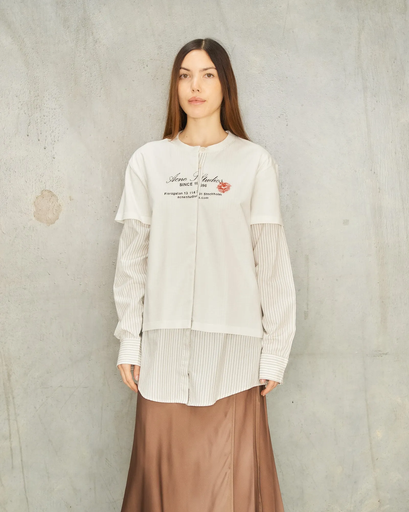 Off-White Layered T-Shirt Blouse
