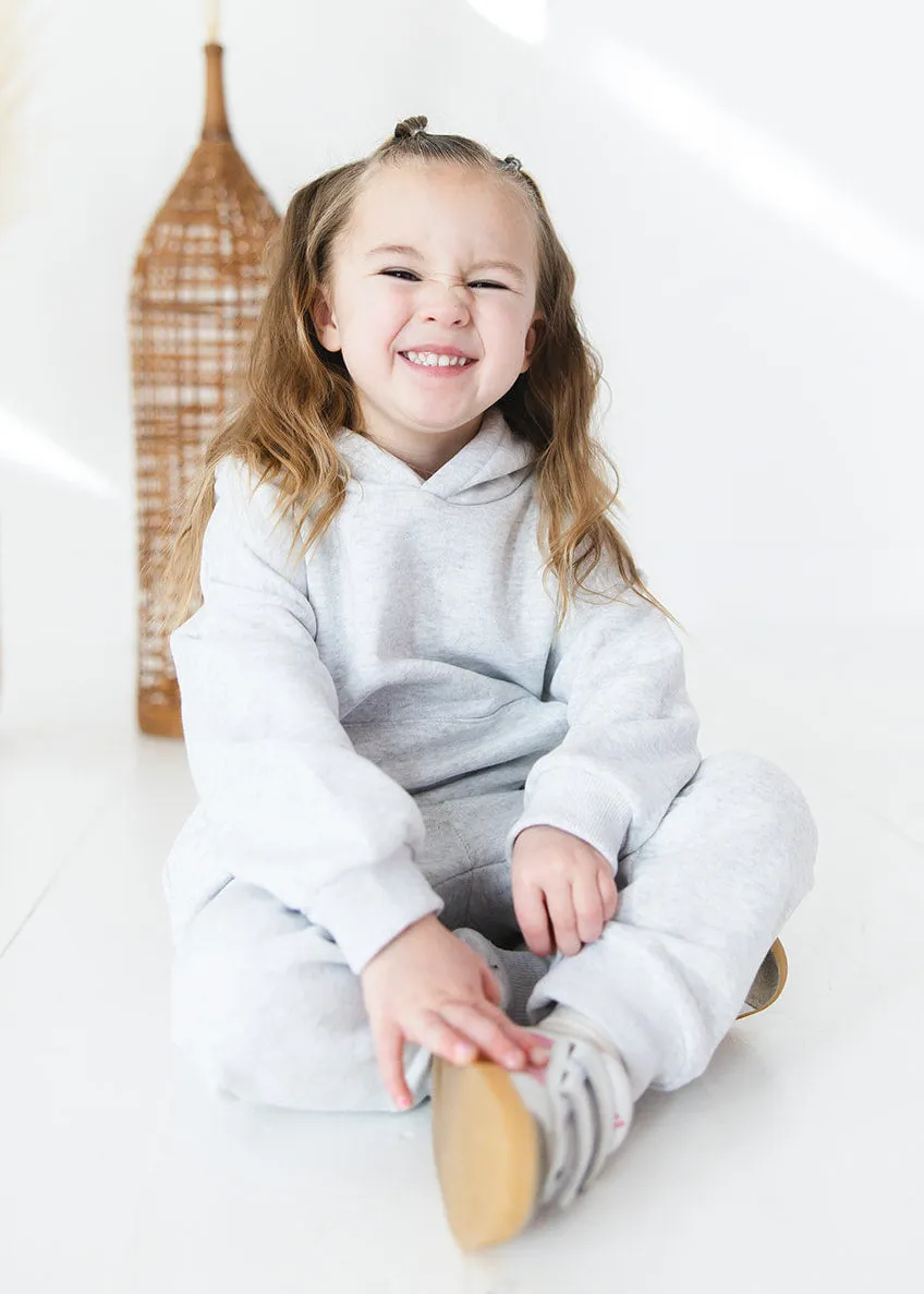 Organic Cotton Hoodie & Jogger Set | Gray