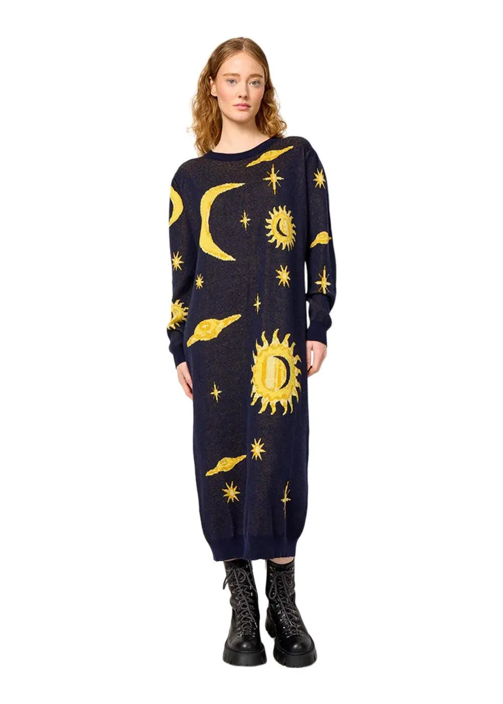 Orion Knit Dress - Midtnight Stars