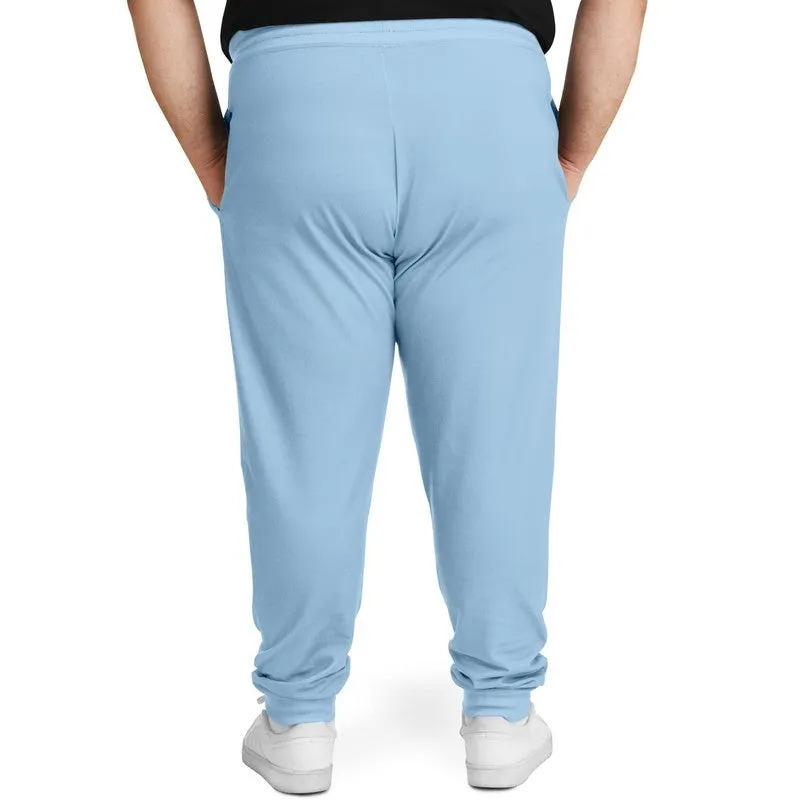 Pale Pastel Cyan Joggers | Unisex | with PLUS sizes | Bright Pale Pastel Cyan | C30M8Y0K0