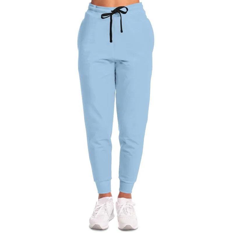 Pale Pastel Cyan Joggers | Unisex | with PLUS sizes | Bright Pale Pastel Cyan | C30M8Y0K0
