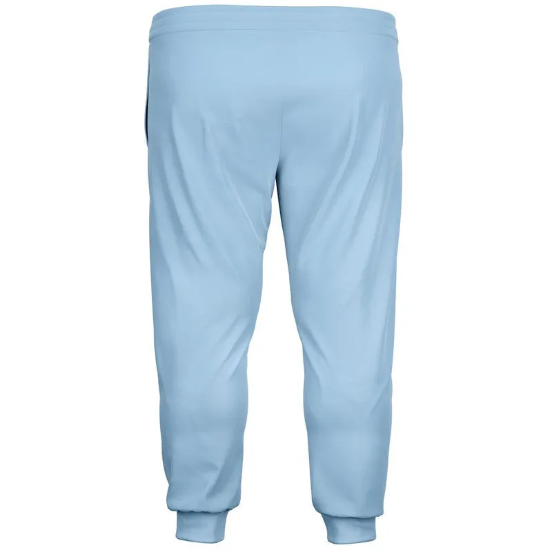 Pale Pastel Cyan Joggers | Unisex | with PLUS sizes | Bright Pale Pastel Cyan | C30M8Y0K0